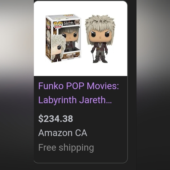 364 jareth funko pop - Picture 2 of 2